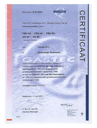 GasTec Certificate